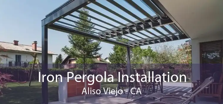 Iron Pergola Installation Aliso Viejo - CA