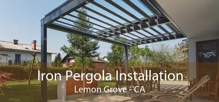 Iron Pergola Installation Lemon Grove - CA