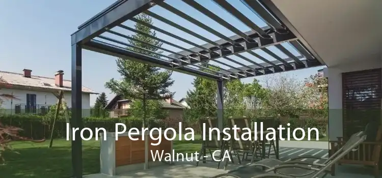 Iron Pergola Installation Walnut - CA